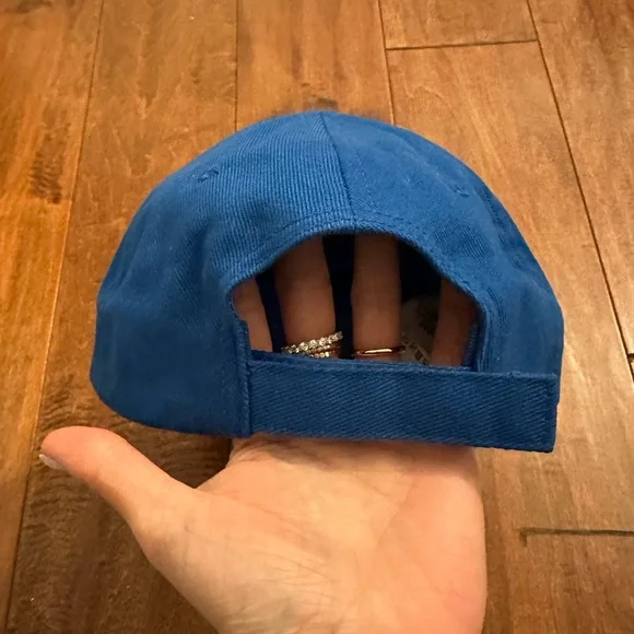 Balenciaga Blue Logo Embroidered Baseball Hat - Picture 7 of 16